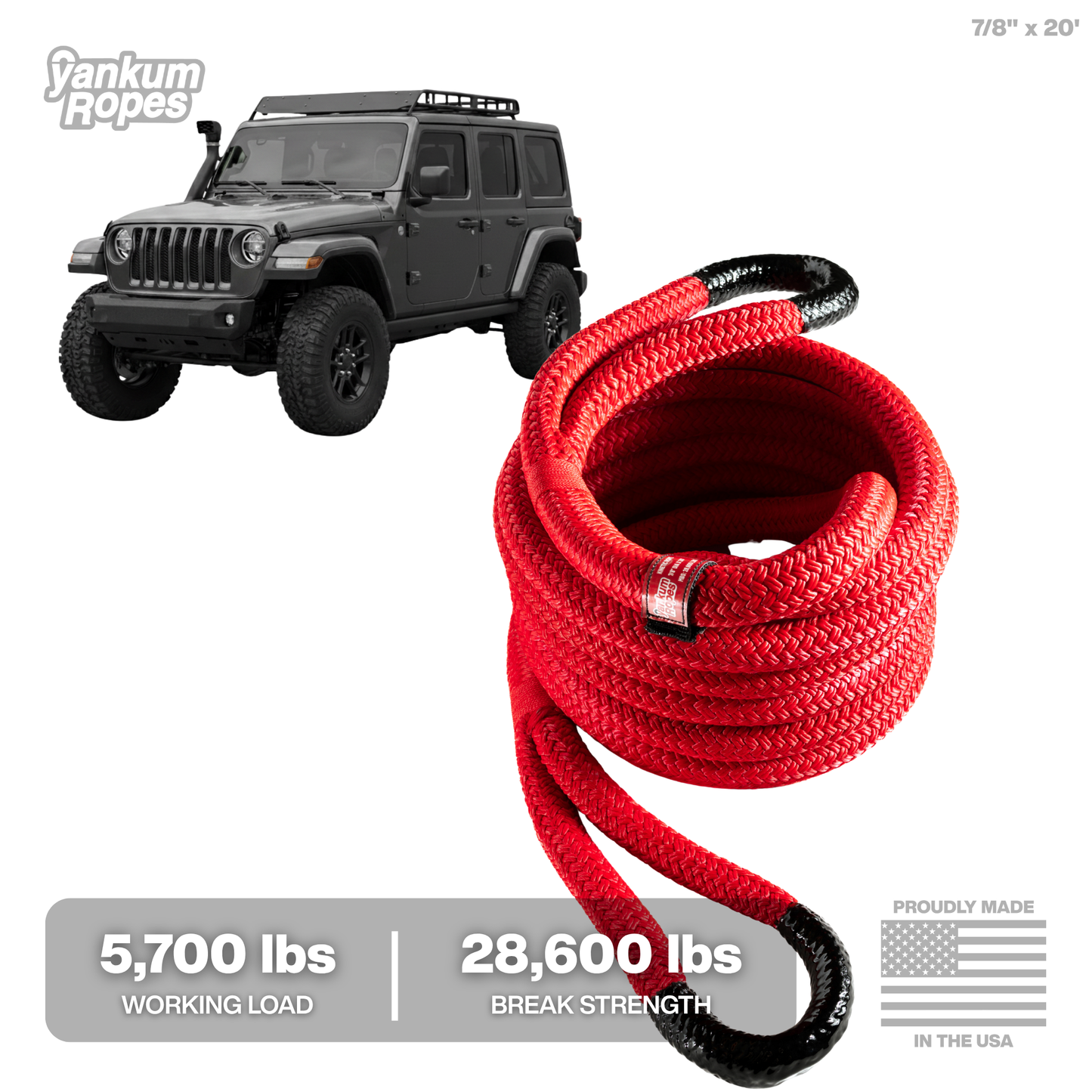 7/8" Kinetic Recovery Rope "Python"